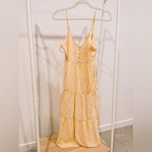 Yellow Floral Maxi Dress // Wild Fable at Target // Size Small